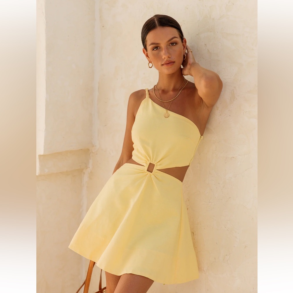 Yellow Mini Dress